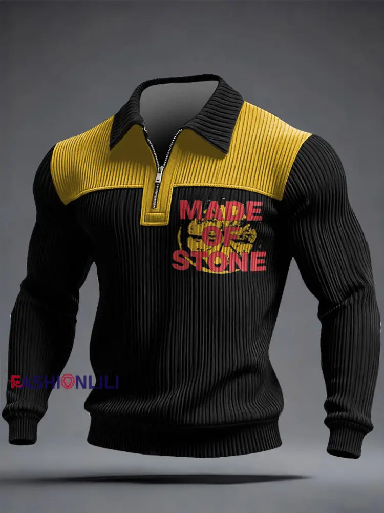 Men's Roses Music Lover Printed Sweatshirt