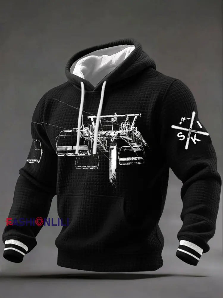 Men's Ski cable car Hoodies