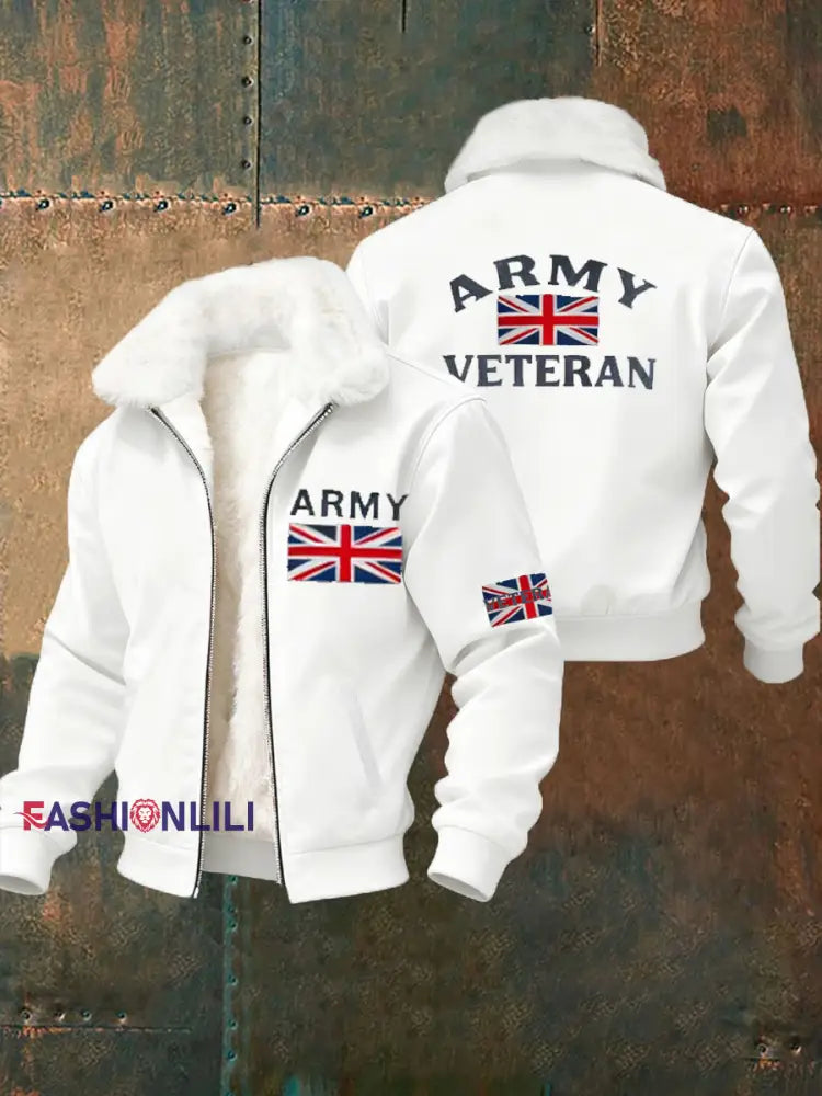 Men's British ARMY VETERAN Print Sweatshirt