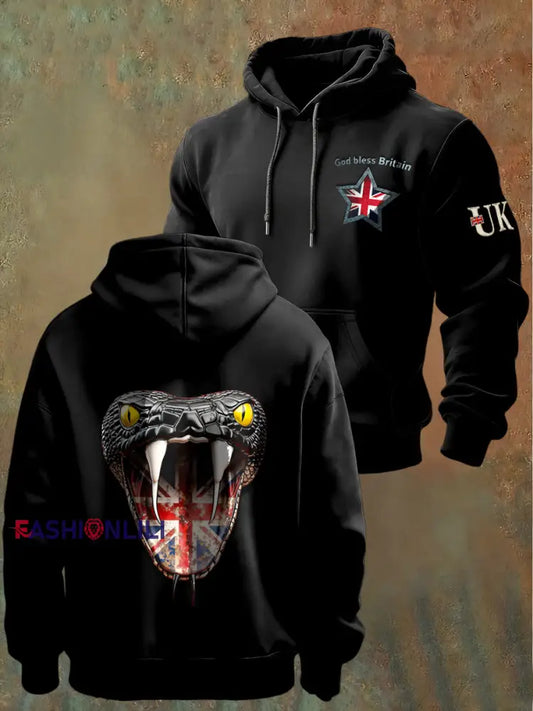 Men's British Union Jack Casual Hooded Sweatshirt