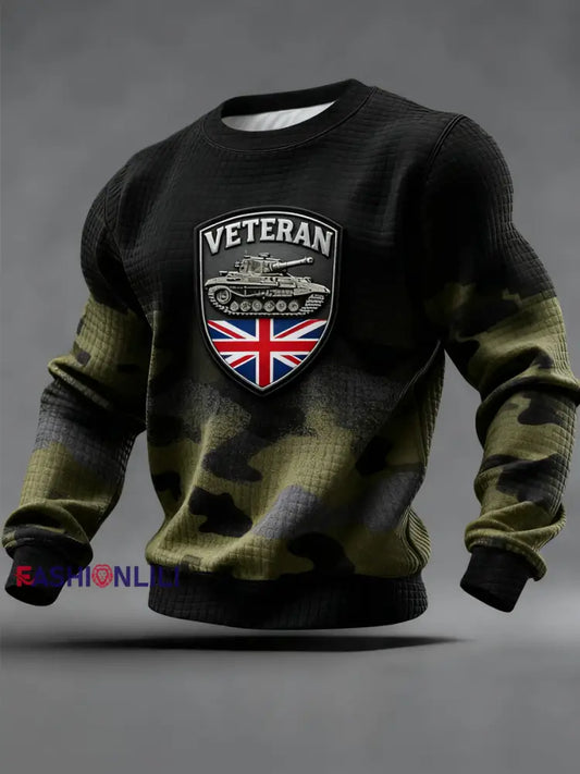 Men's British VETERAN Print Sweatshirt