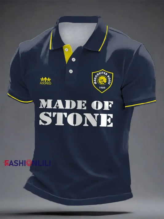 Men's I Wanna Be Adored Lemon Roses Music Lover Printed Casual Tops