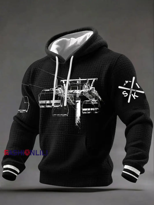 Men's Ski cable car Hoodies
