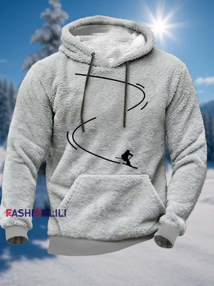 Men's Ski Enthusiast Fleece Hoodie