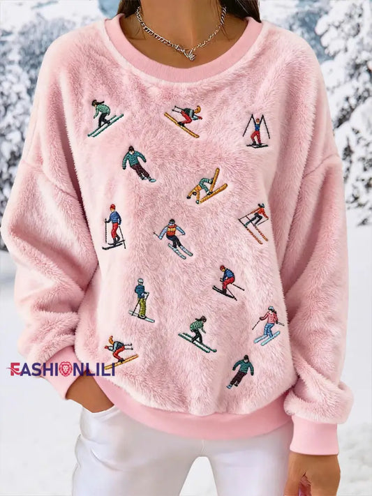 Women's Ski Flannel Sweatshirts